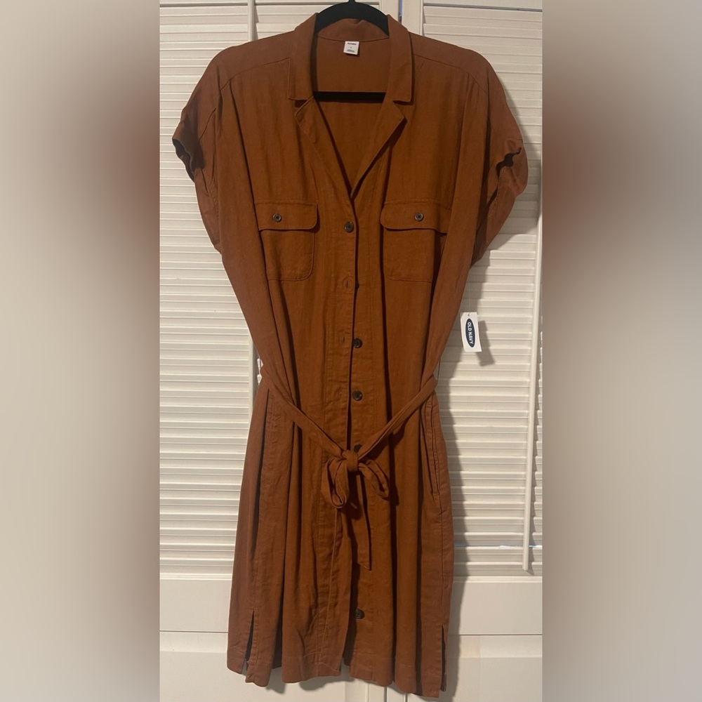 Button Down Linen Dress